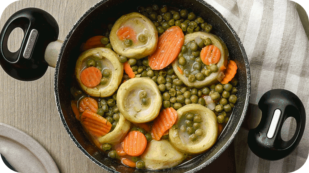 Peas and Artichokes hearts - "Let's Cook"