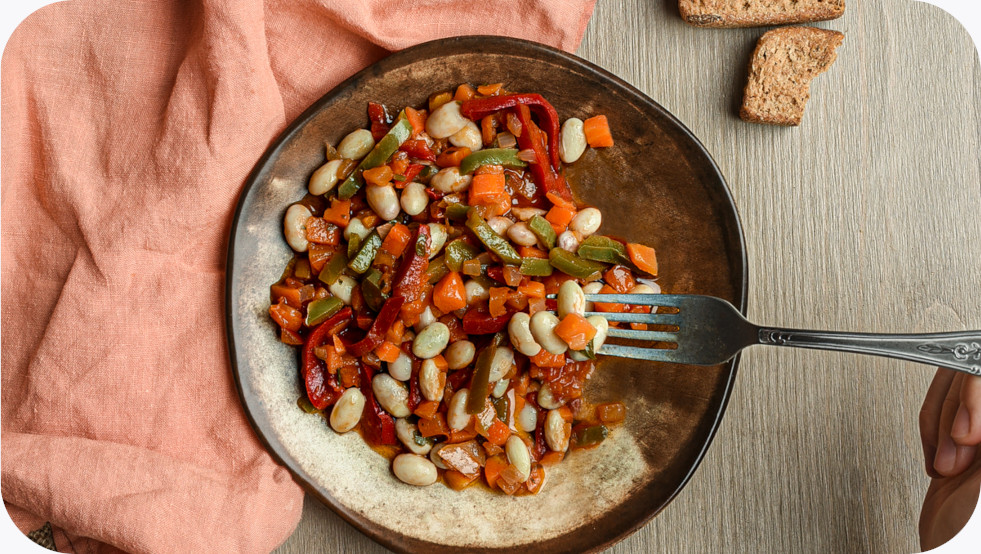 Borlotti Beans Casserole - "Let's Cook"