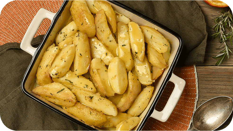 GREEK NAXOS OVEN POTATOES, WEDGES BARBA STATHIS