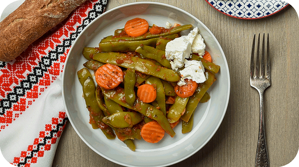 Flat Beans Casserole - "Let's Cook"